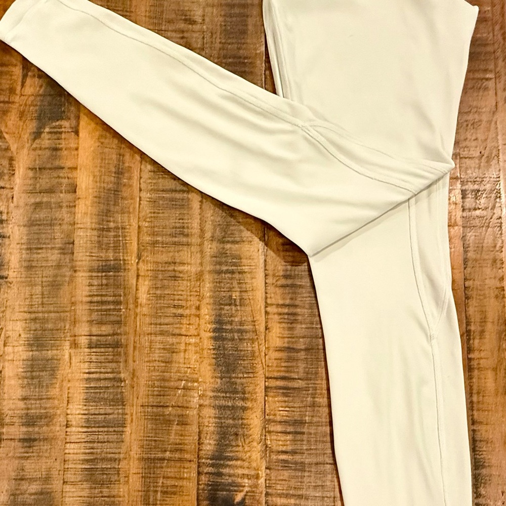 lululemon athletica Cream/Off-White Leggings